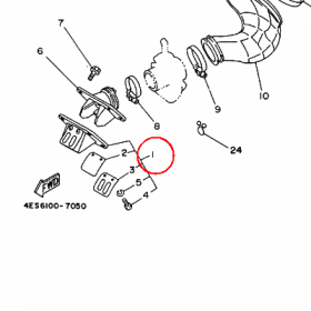 YAMAHA - ZAWOR PLYTKOWY nr: 4ES136100000