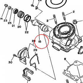 YAMAHA - VALVE 1 nr: 4EX1131A0000