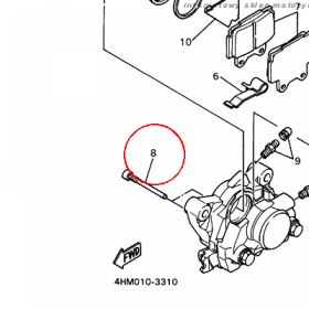 YAMAHA - ZAWLECZKA nr: 4FL259240000