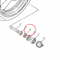 YAMAHA - TULEJKA, LACZNIK nr: 4FM251490000