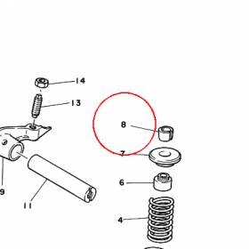 YAMAHA - ZAMEK ZAWORU nr: 4G0121180000