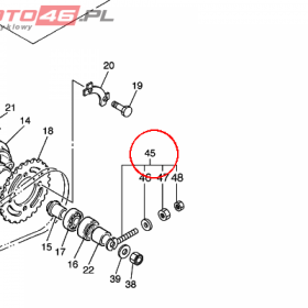 YAMAHA - PULLER, CHAIN nr: 4GL2538G1000