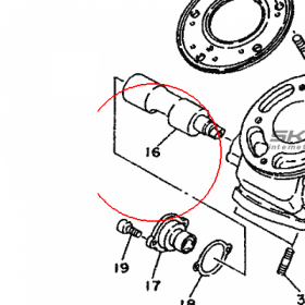 YAMAHA - VALVE 1 nr: 4GW1131A0000