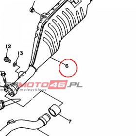YAMAHA - TLUMIK nr: 4GY147110400