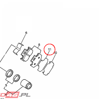 YAMAHA - PODKLADKA KLOCKA HAMULCOWEGO nr: 4GY228985000