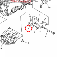 YAMAHA - STAY, ENGINE nr: 4HC214800000