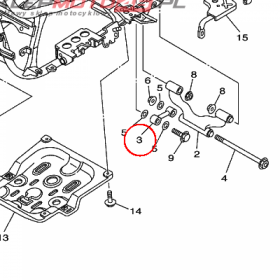 YAMAHA - STAY, ENGINE nr: 4HC214800000