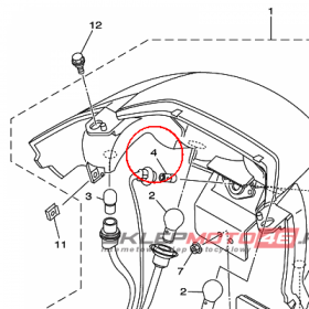 YAMAHA - ZAROWKA nr: 4HC847440000