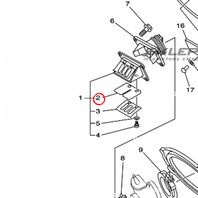 YAMAHA - ZAWOR PLYTKOWY nr: 4JY136131000
