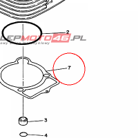 YAMAHA - uszczelka cylindra nr: 4KB113510000