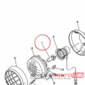 YAMAHA - zarowka nr: 4KB843140000
