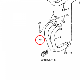 YAMAHA - RURA WYDECH. nr: 4KG146210000