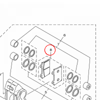 YAMAHA - BRAKE PAD KIT nr: 4KG258050000