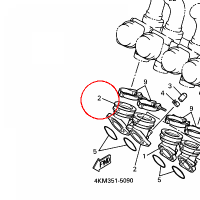 YAMAHA - kruciec ssacy nr: 4KM135960000