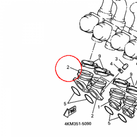 YAMAHA - kruciec ssacy nr: 4KM135960000