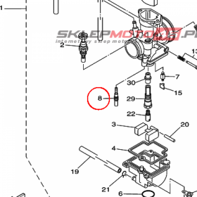 YAMAHA - DYSZA nr: 4MX149480400