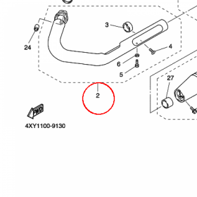 YAMAHA - RURA WYDECH. nr: 4NK146200100