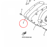 YAMAHA - uszczelka nr: 4NK154510000