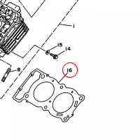 YAMAHA - uszczelka glowicy nr: 4NX111810000