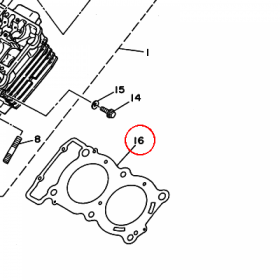 YAMAHA - uszczelka glowicy nr: 4NX111810000