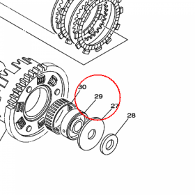 YAMAHA - TULEJA DYSTANS. nr: 4NX161810000