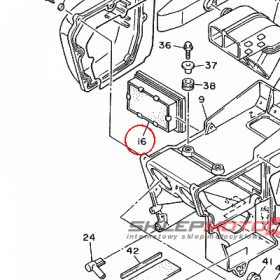 YAMAHA - filtr powietrza nr: 4PT144510100