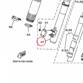 YAMAHA - RURA ZEW. AMORT. nr: 4PX231361000