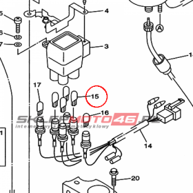 YAMAHA - ZAROWKA nr: 4R0835170000 > 4G1847440000