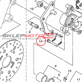 YAMAHA - ZAWLECZKA nr: 4S5F59240000
