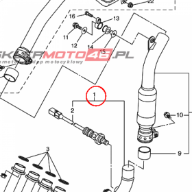 YAMAHA - rura wydech. nr: 4S8146100000