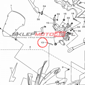 YAMAHA - WYPELNIENIE OWIEWKI nr: 4S8283470000
