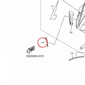 YAMAHA - TRIM nr: 4S8283760000