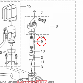 YAMAHA - SPRING, THROTTLE VALVE nr: 4SBE43310100
