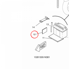 YAMAHA - PODKLADKA BOCZNA nr: 4SBF174X5000