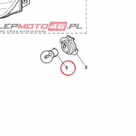 YAMAHA - zarowka nr: 4SBH43140000
