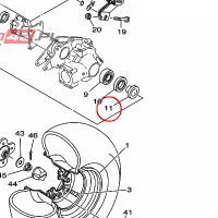 YAMAHA - OSLONA MET. nr: 4SH253670100