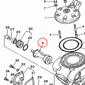YAMAHA - VALVE 1 nr: 4SR1131A0000