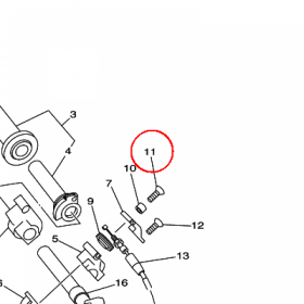 YAMAHA - SCREW, GRIP END nr: 4SS262560000