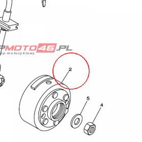YAMAHA - WIRNIK nr: 4SS855501000