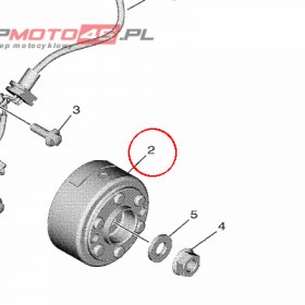 YAMAHA - WIRNIK nr: 4SS855501100