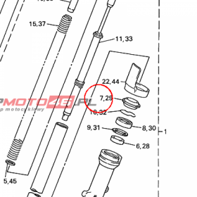 YAMAHA - simmering nr: 4SV231440000