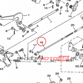 YAMAHA - ROD, BRAKE nr: 4TR272310000