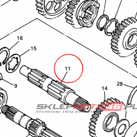 YAMAHA - WALEK SKRZYNI B. nr: 4TV174210000