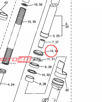 YAMAHA - simmering nr: 4TX231440100