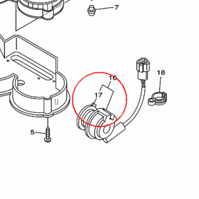 YAMAHA - WIRNIK nr: 4TX2517G0000