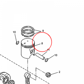 YAMAHA - tlok nr: 4VPE16360000