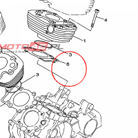 YAMAHA - uszczelka cylindra nr: 4VR113510100