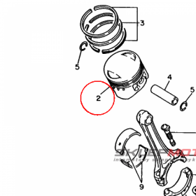 YAMAHA - tlok nr: 4VR1163100A0