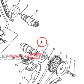 YAMAHA - WALEK ROZRZ. nr: 4VR121710000