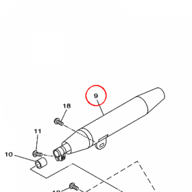 YAMAHA - TLUMIK nr: 4VR147030100